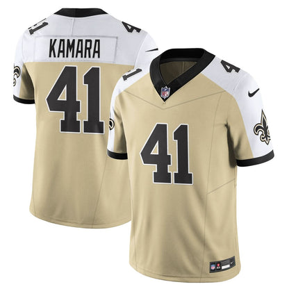 New Orleans Saints Golds Alternate Vapor Limited Jersey - All Stitched