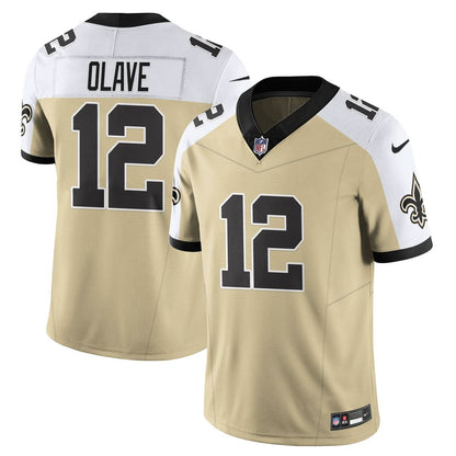 New Orleans Saints Golds Alternate Vapor Limited Jersey - All Stitched