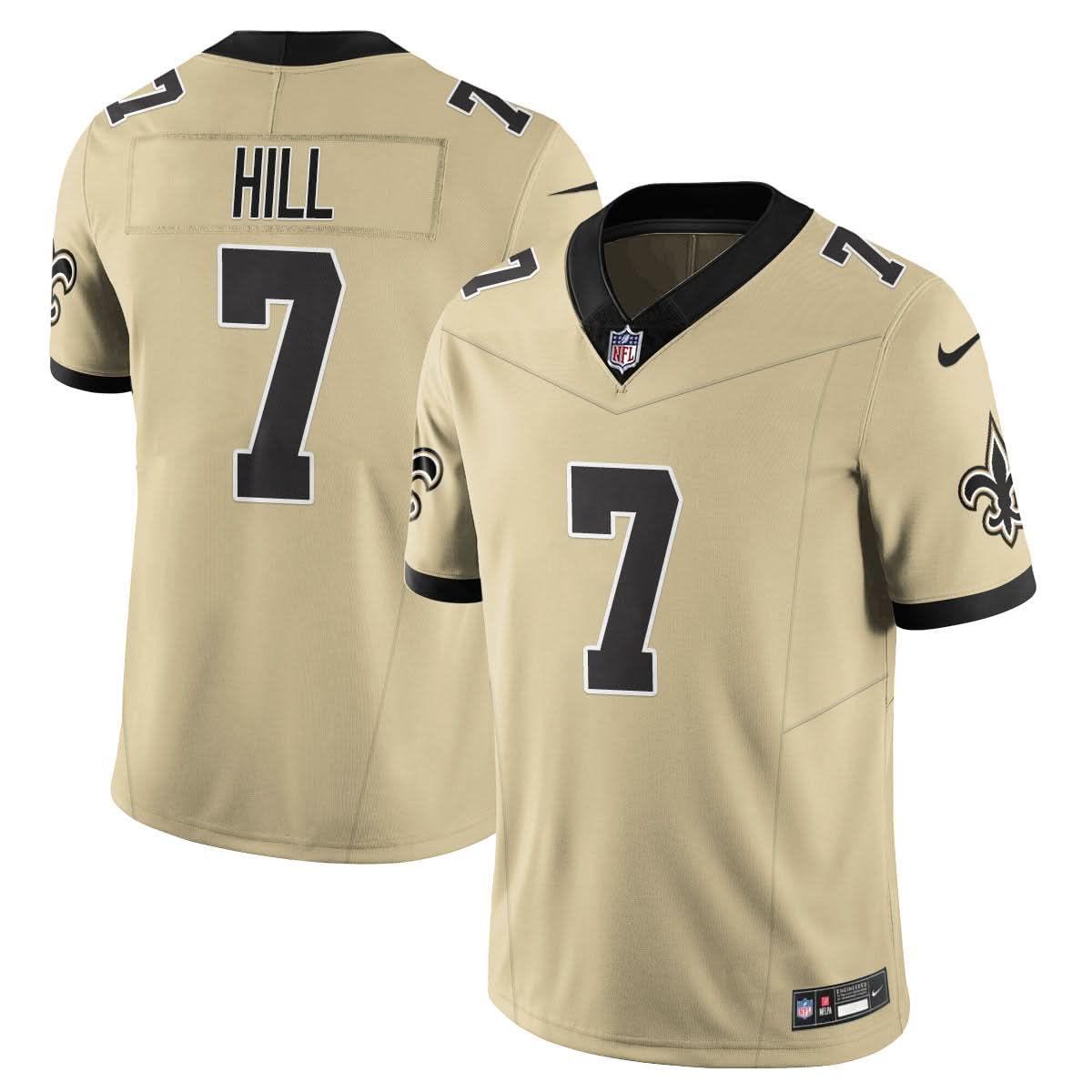 New Orleans Saints Golds Alternate Vapor Limited Jersey - All Stitched