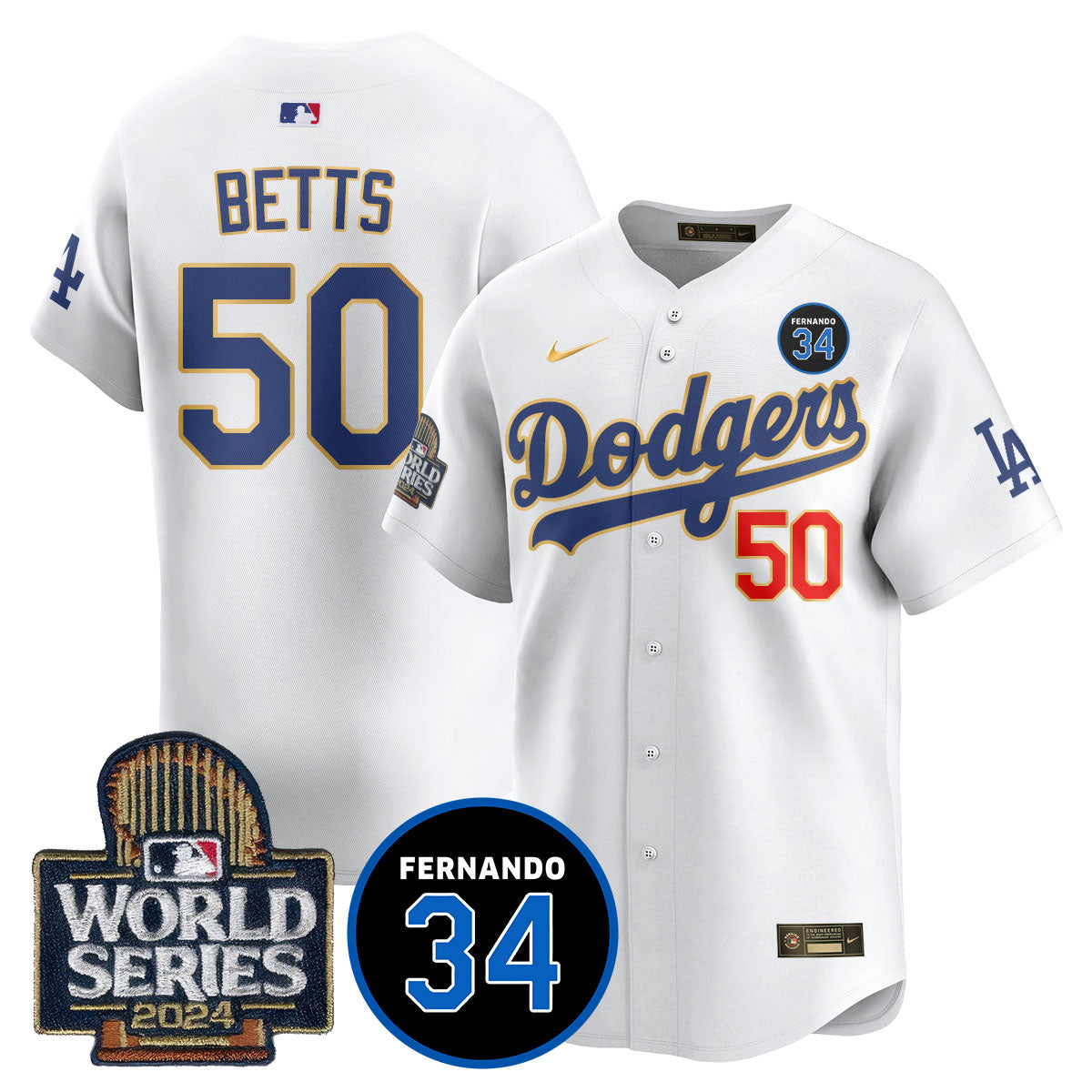Dodgers Fernando Valenzuela Memorial Jersey - All Stitched