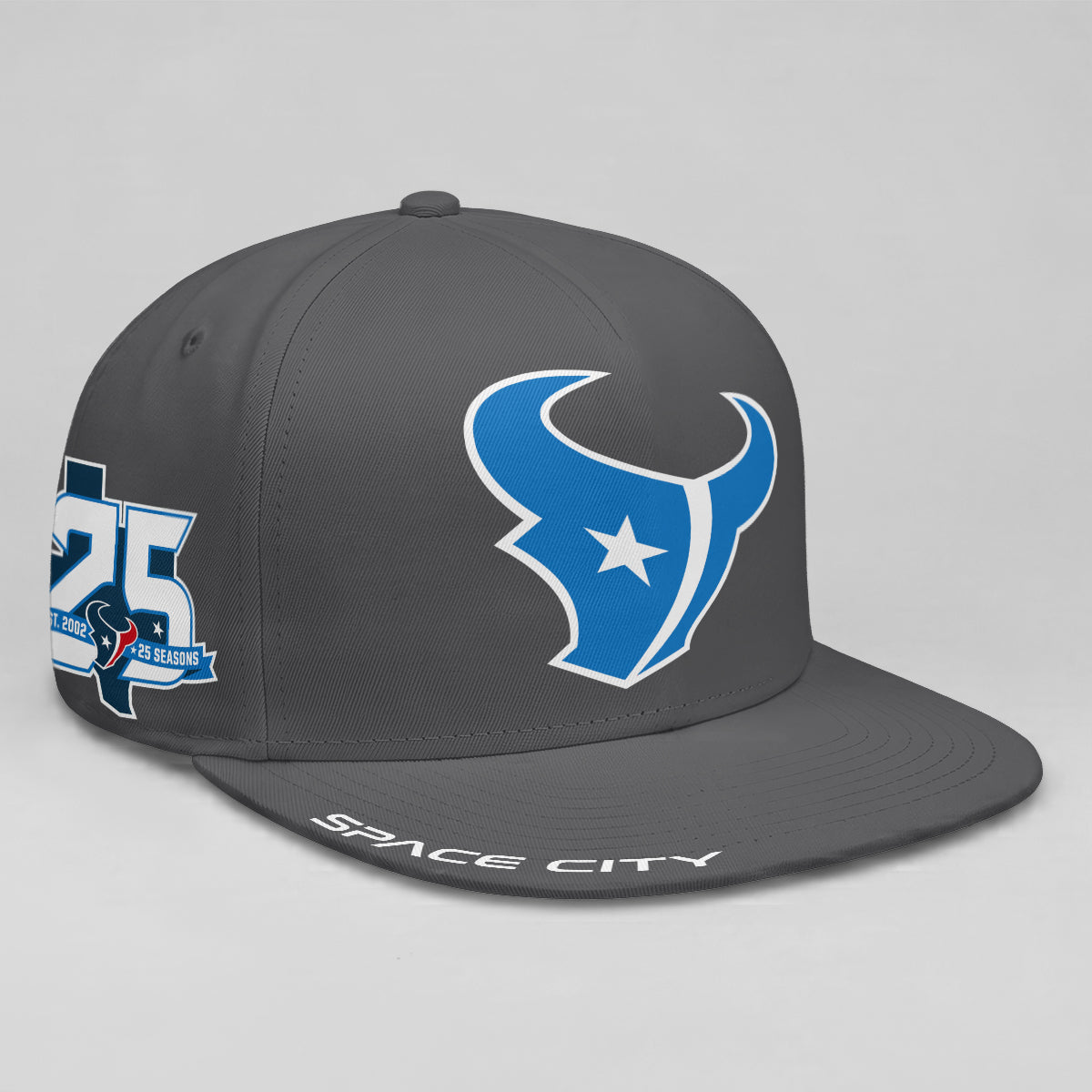 HOU Fan Gear Space City Edition Personalized Snapback Cap - Printed