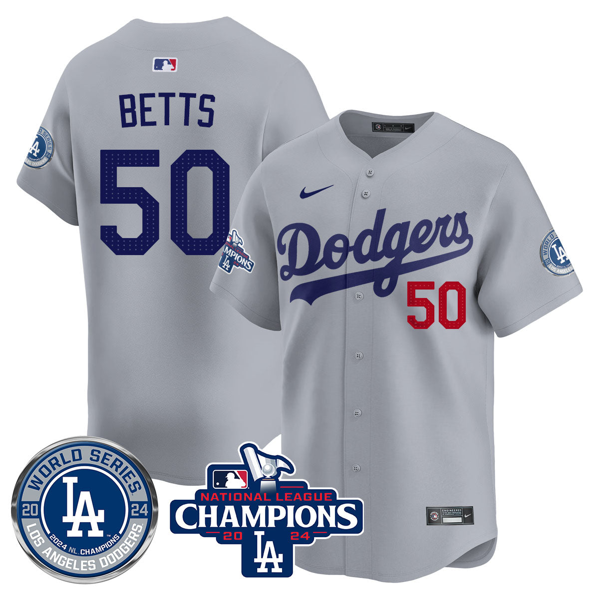 LAD World Series NL Champions Jersey - All Stitched