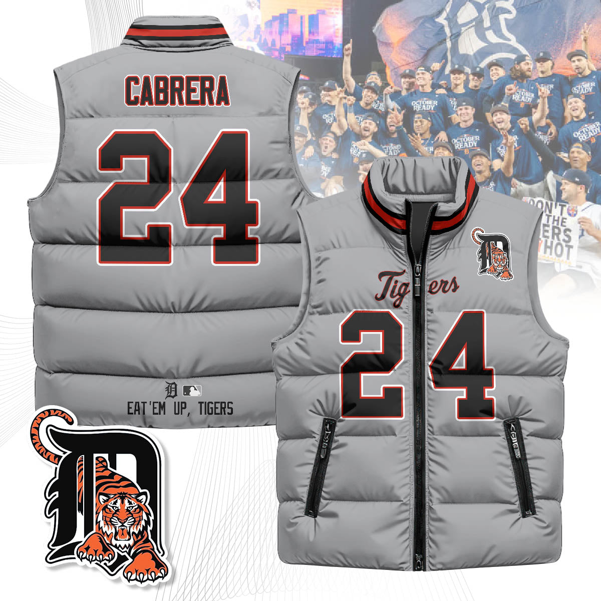 Detroit Tigers Unisex Puffer Vest