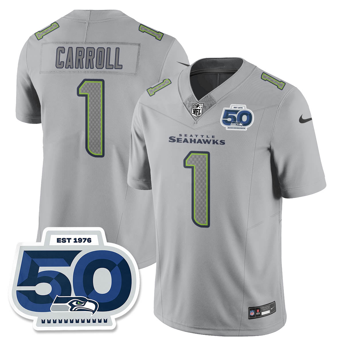 Seattle Seahawks Atmosphere Vapor Limited Jersey - All Stitched