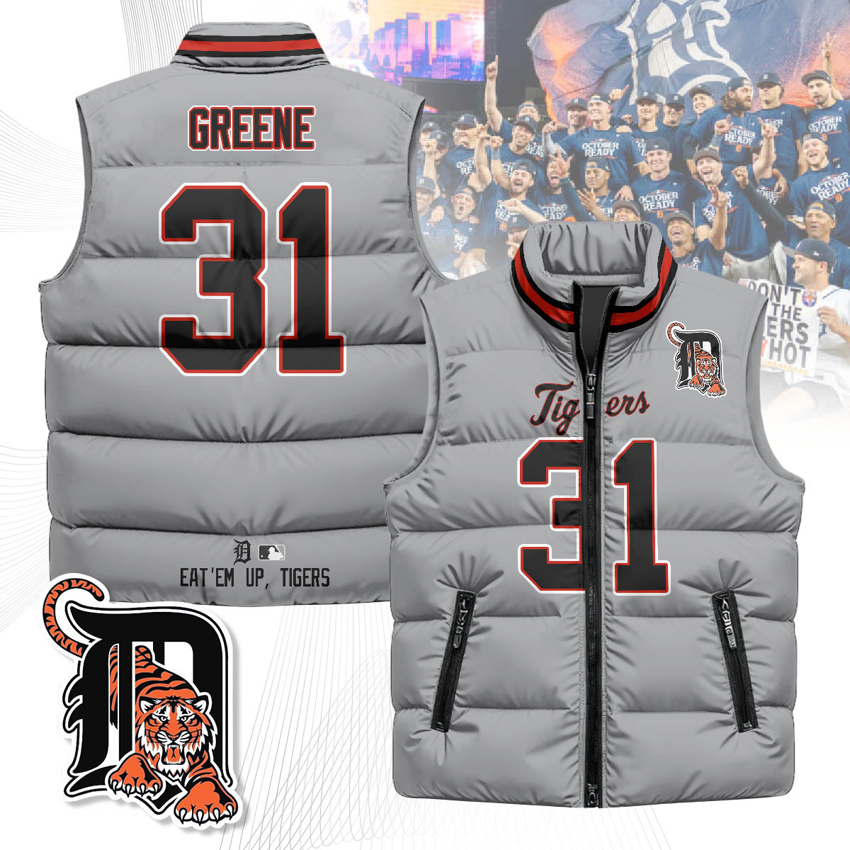 Detroit Tigers Unisex Puffer Vest