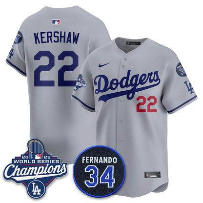 LAD 2025 World Series Champions Jersey - All Stitched
