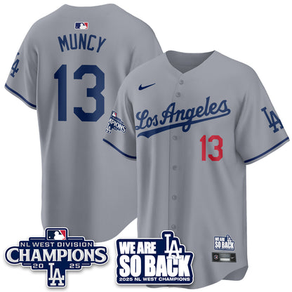 LAD 2025 NL West Division Champions Jersey - All Stitched