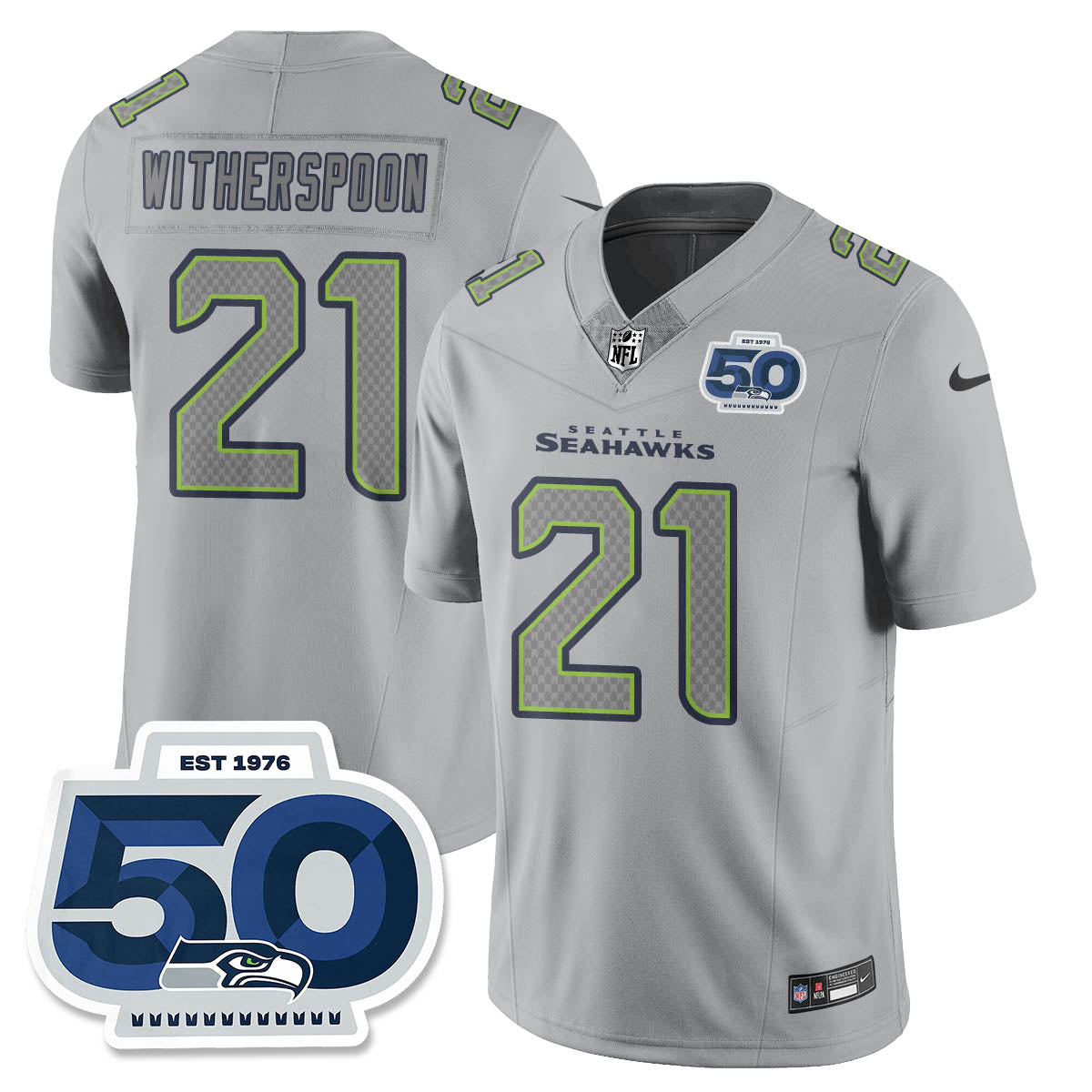 Seattle Seahawks Atmosphere Vapor Limited Jersey - All Stitched