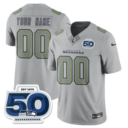 Seattle Seahawks Atmosphere Vapor Limited Jersey - All Stitched