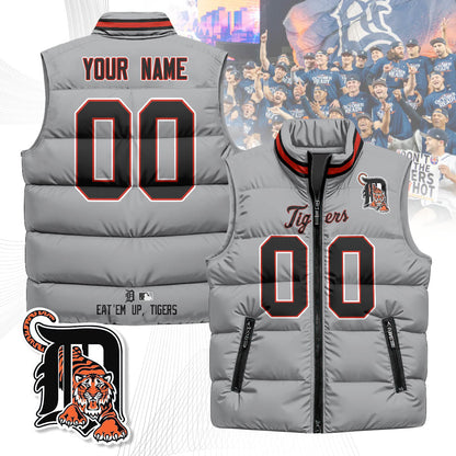 Personalized Detroit Tigers Unisex Puffer Vest