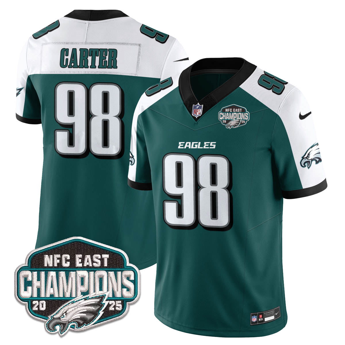 PHI NFC East Champions Vapor Limited Jersey - All Stitched
