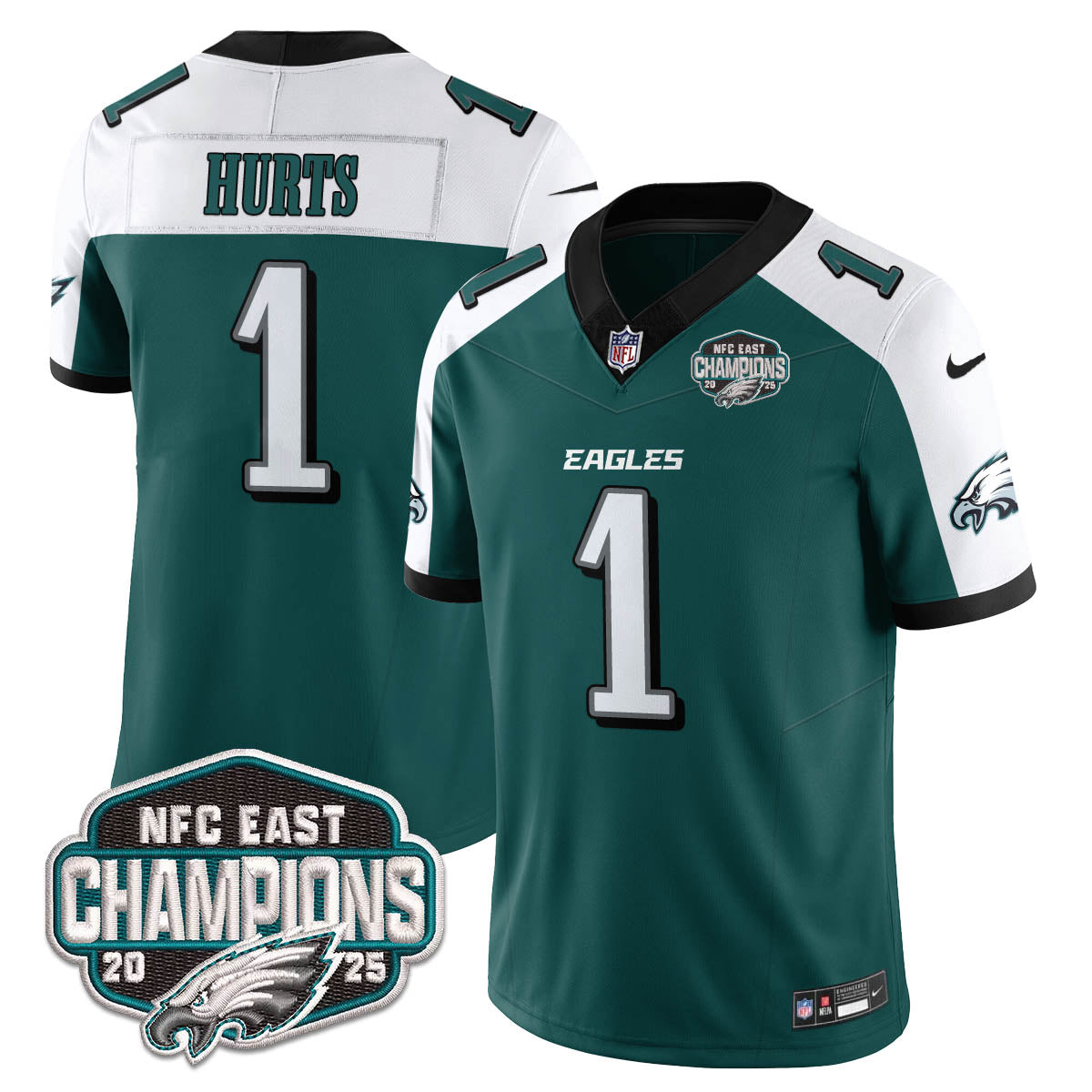 PHI NFC East Champions Vapor Limited Jersey - All Stitched