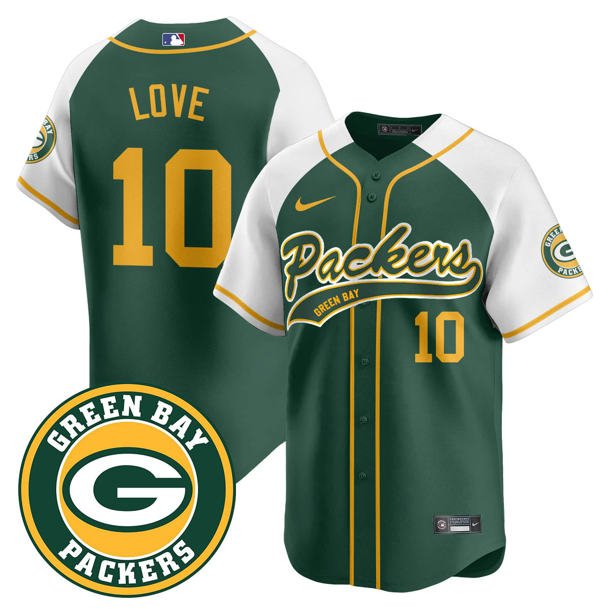 Green Bay Packers Limited Baseball Jersey - All Stitched