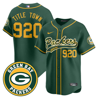 Green Bay Packers Limited Baseball Jersey - All Stitched