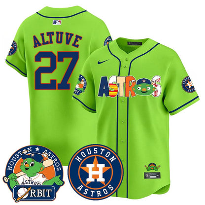 Houston Astros Orbit Vapor Premier Jersey - All Stitched