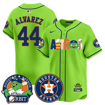 Houston Astros Orbit Vapor Premier Jersey - All Stitched