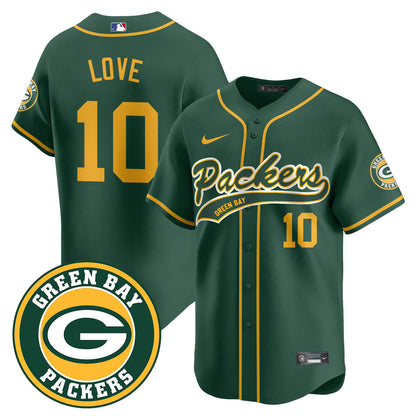 Green Bay Packers Limited Baseball Jersey - All Stitched