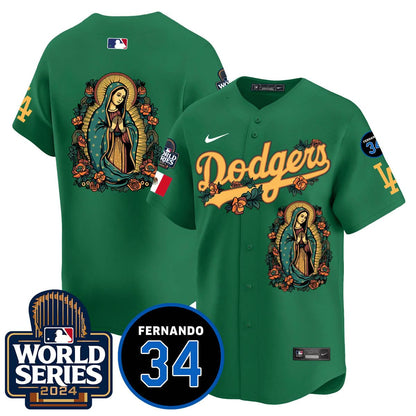 Dodgers Guadalupe - Fernando Valenzuela Memorial Jersey - Printed