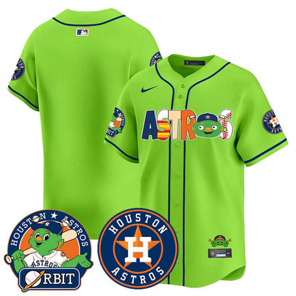 Houston Astros Orbit Vapor Premier Jersey - All Stitched
