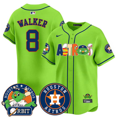 Houston Astros Orbit Vapor Premier Jersey - All Stitched