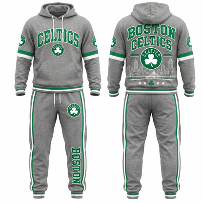 BOS Streetwear Hoodie Pants Set - Printed