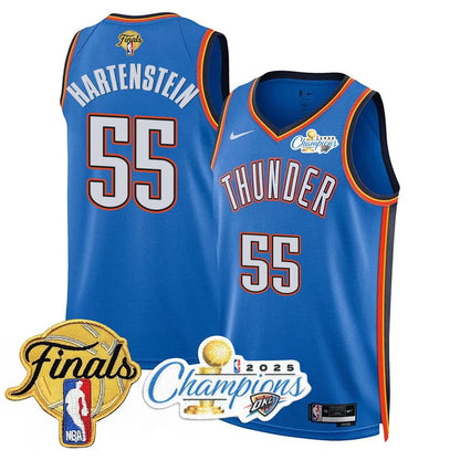 Oklahoma City Thunder 2025 NBA Champions Jersey - All Stitched