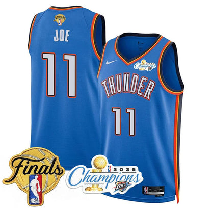 Oklahoma City Thunder 2025 NBA Champions Jersey - All Stitched