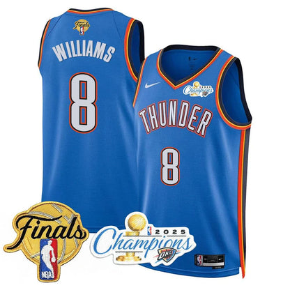 Oklahoma City Thunder 2025 NBA Champions Jersey - All Stitched