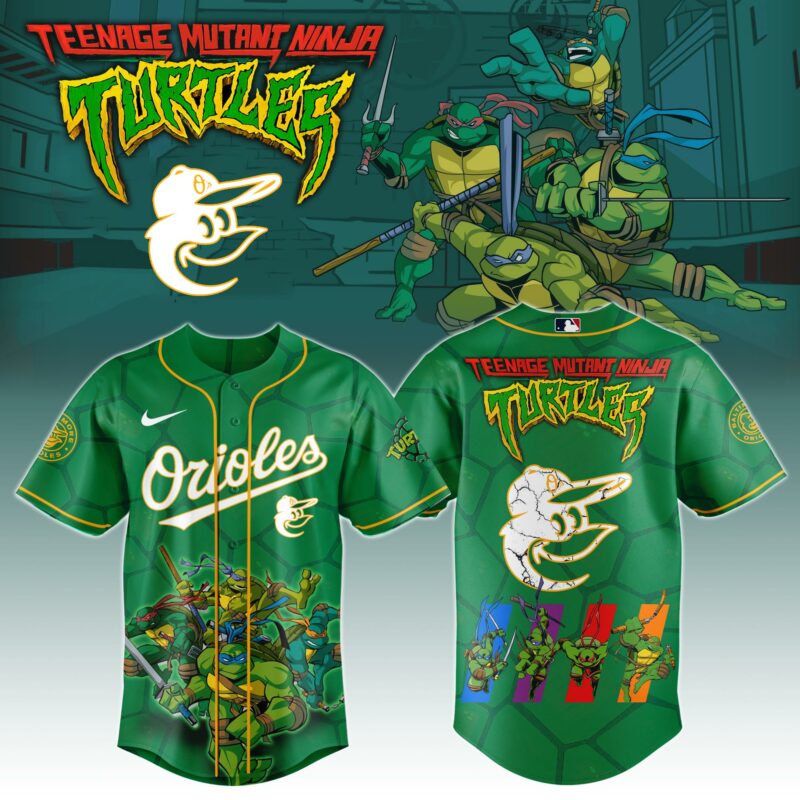 .       Baltimore Orioles x Ninja Turtles Night Game Limited Edition Jersey 2025