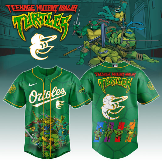 .       Baltimore Orioles x Ninja Turtles Night Game Limited Edition Jersey 2025