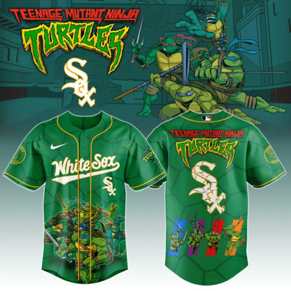 .        Chicago White Sox x Ninja Turtles Night Game Limited Edition Jersey 2025