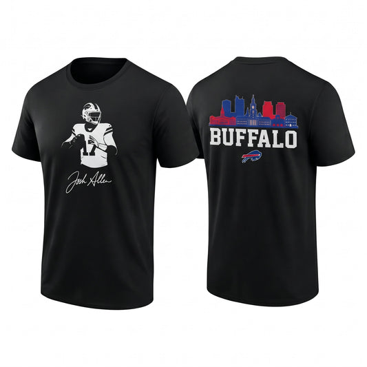 BUF John Allen #17 Two Sides T-Shirt - Printed V2