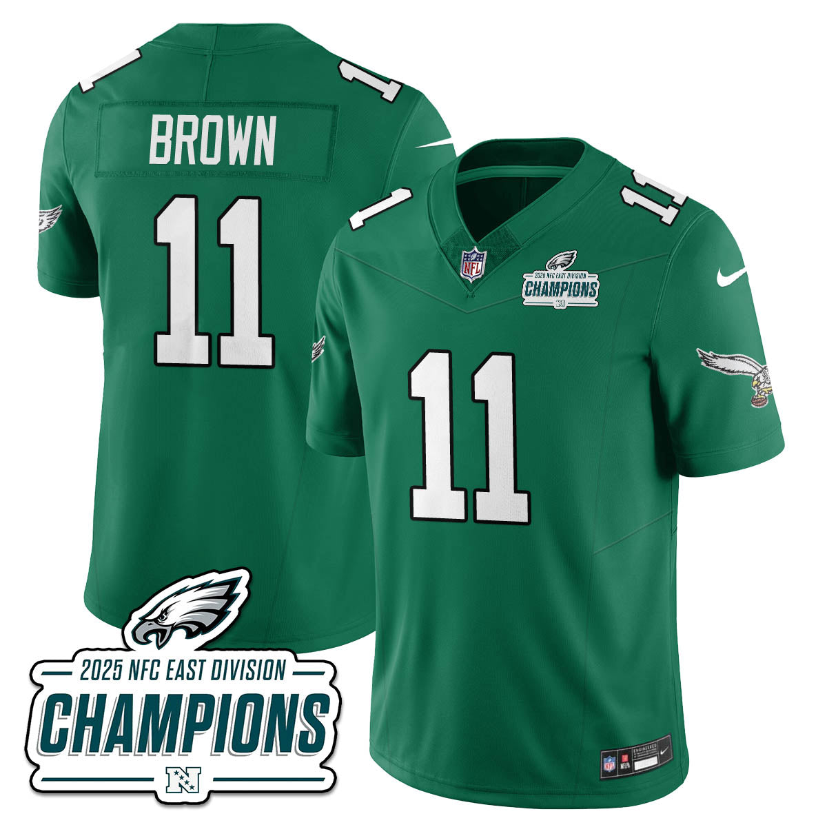 PHI NFC East Champions Vapor Limited Jersey - All Stitched