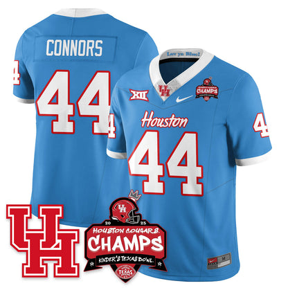 Houston Cougar Football 2025 Kinder's Texas Bowl Champions Jersey - All Stitched