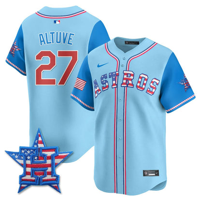 Houston Astros 2025 Fourth of July Jersey - All Stitched