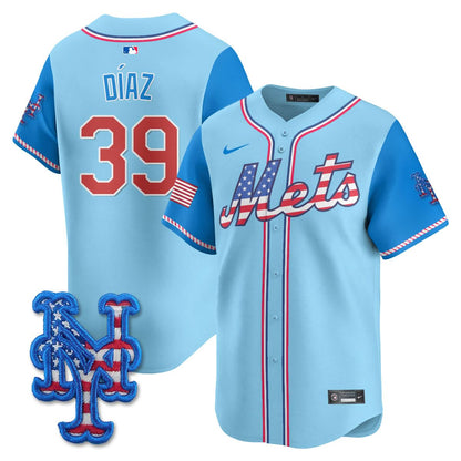 New York Mets 2025 Fourth of July Jersey - All Stitched