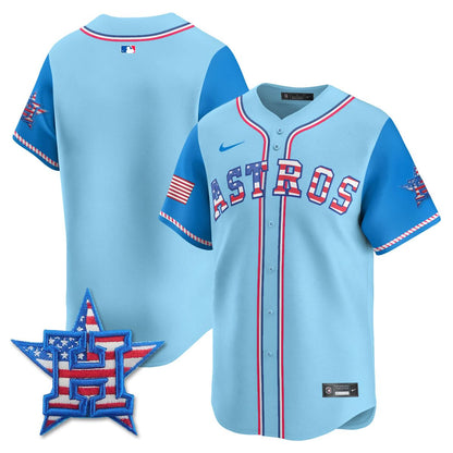 Houston Astros 2025 Fourth of July Jersey - All Stitched