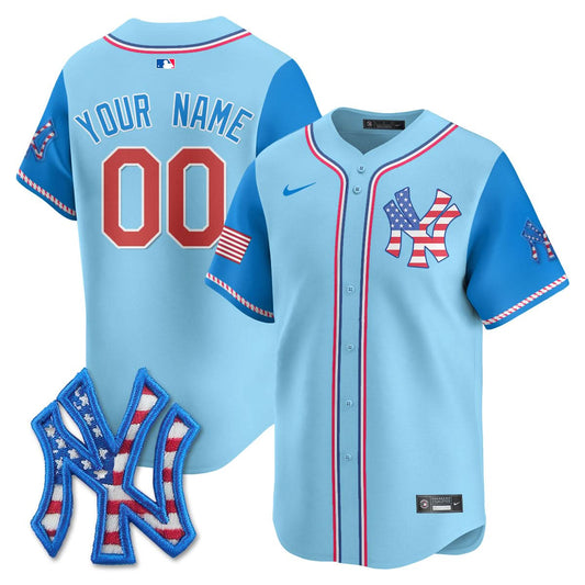 New York Yankees 2025 Fourth of July Custom Jersey - All Stitched