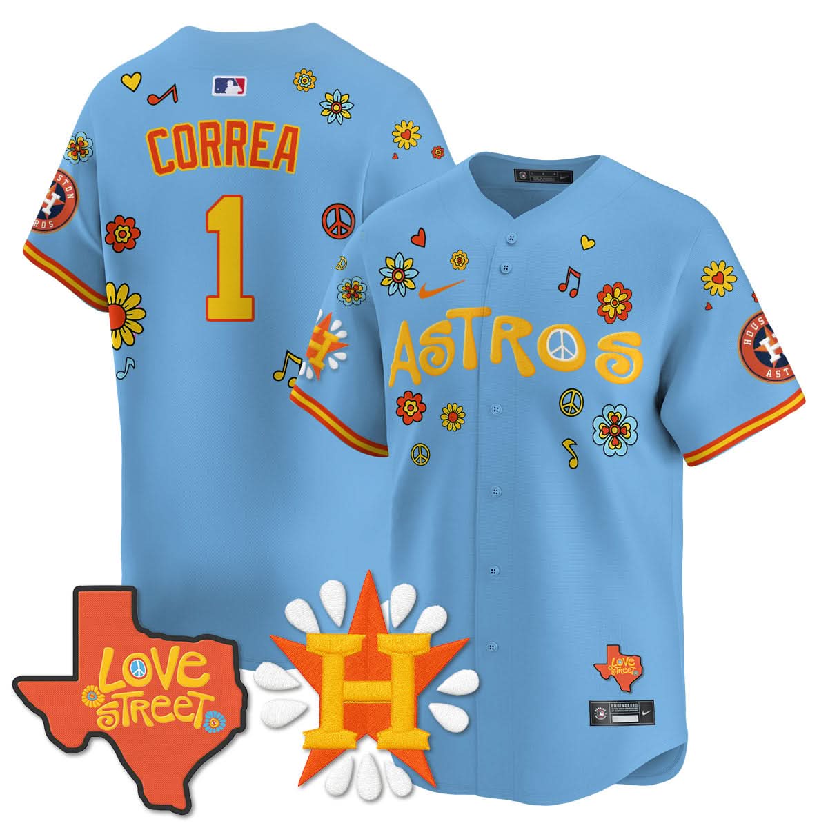 Houston Astros "Love Street" Limited Jersey - Stitched