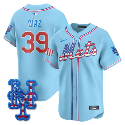 New York Mets 2025 Fourth of July Jersey - All Stitched