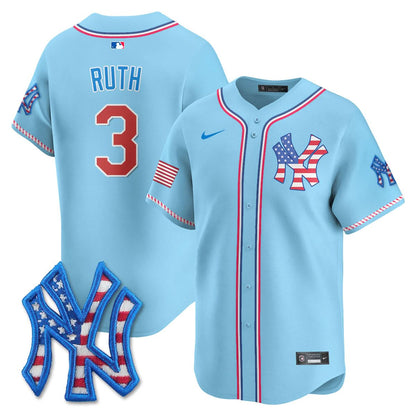 New York Yankees 2025 Fourth of July Jersey - All Stitched