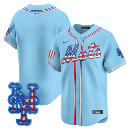 New York Mets 2025 Fourth of July Jersey - All Stitched
