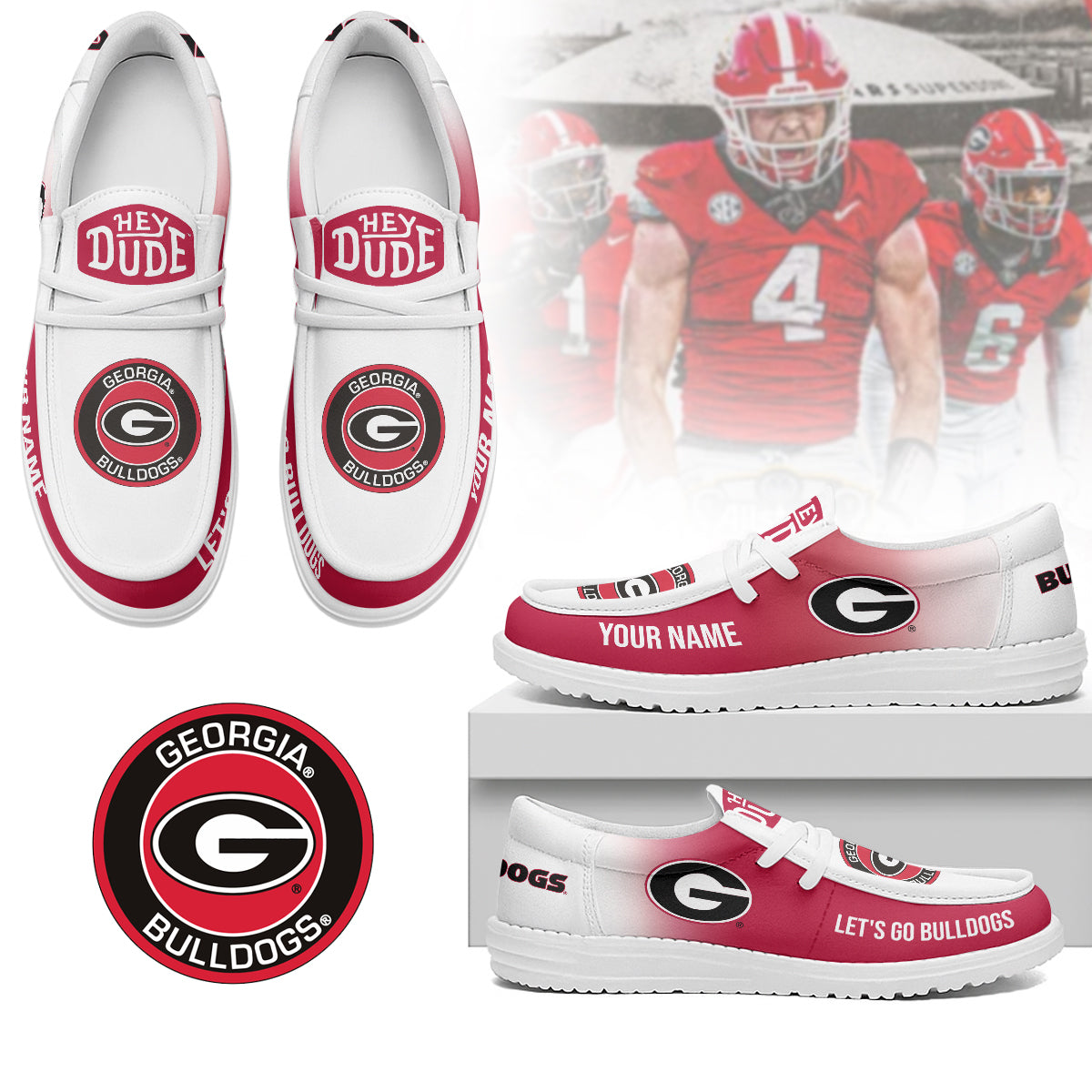 Georgia Bulldogs | Premium Loafer Shoes