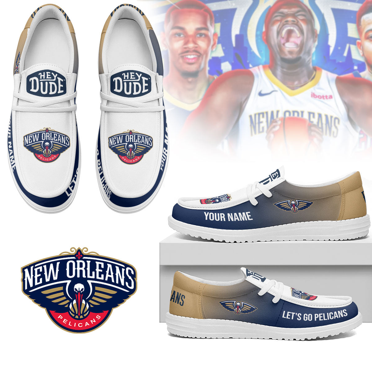 New Orleans Pelicans | Premium Loafer Shoes