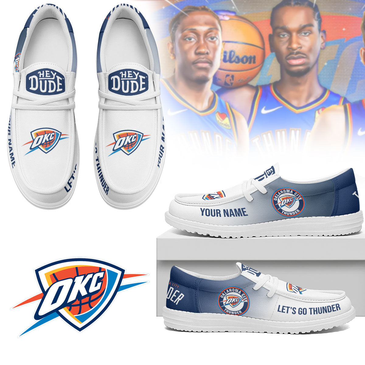 Oklahoma City Thunder | Premium Loafer Shoes