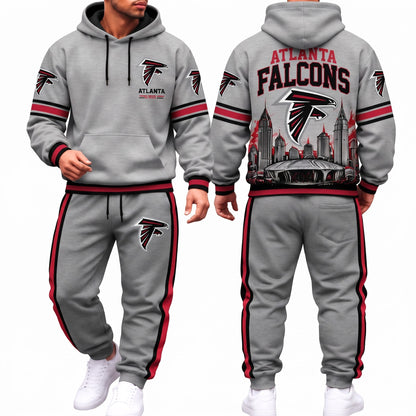 ATL Streetwear Hoodie Pants Set - Printed
