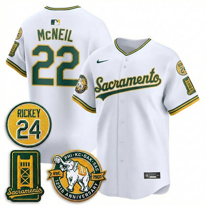OAK 2026 Alternate Sacramento - Celebrating 125 Years -  Limited Vapor Green Jersey - All Stitched