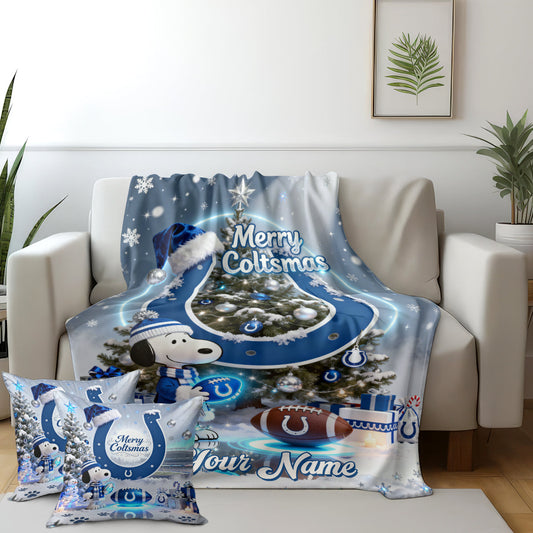 IND x SNP | Premium Christmas Fleece Blanket & Throw Pillow