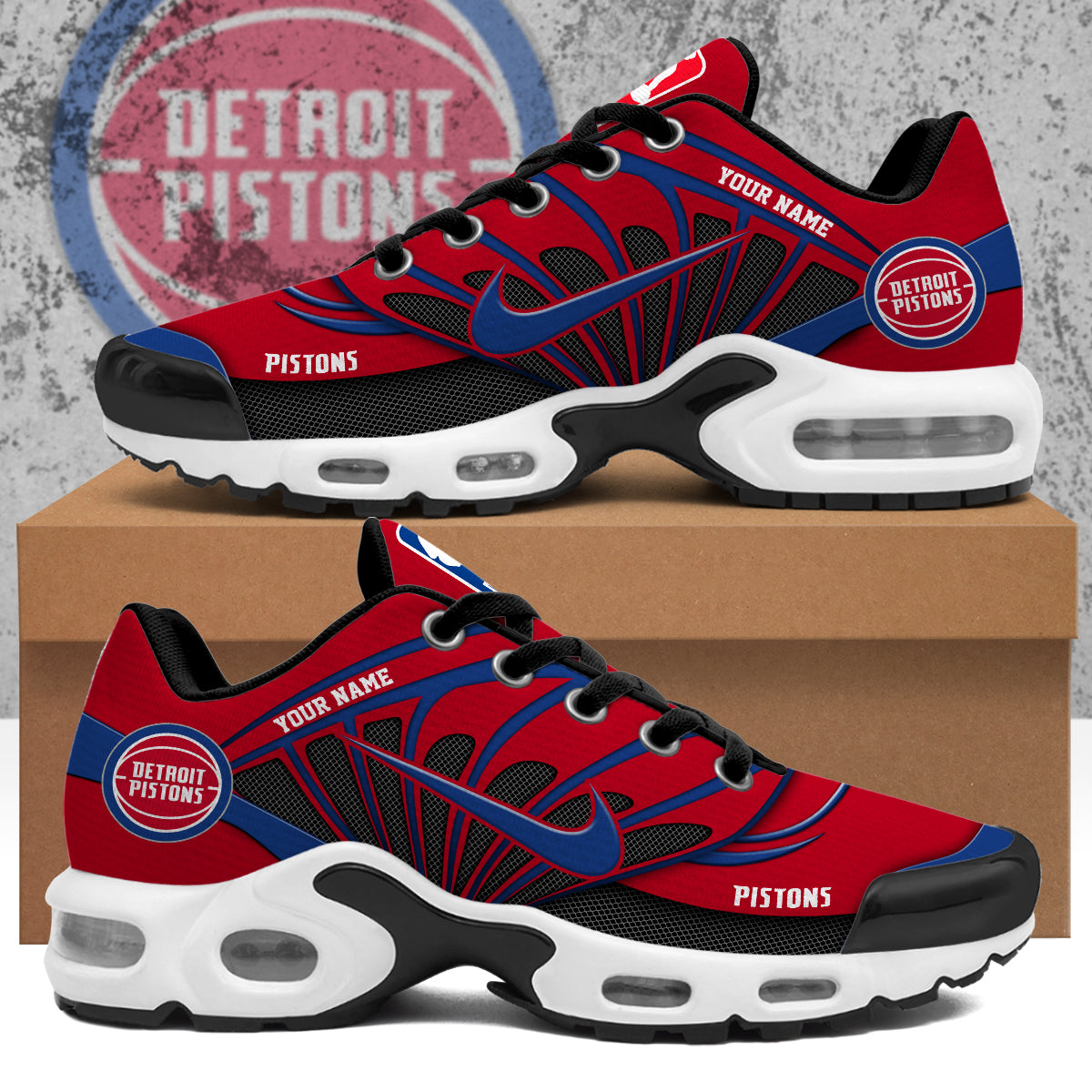 Detroit Pistons  Customized Premium Shoes