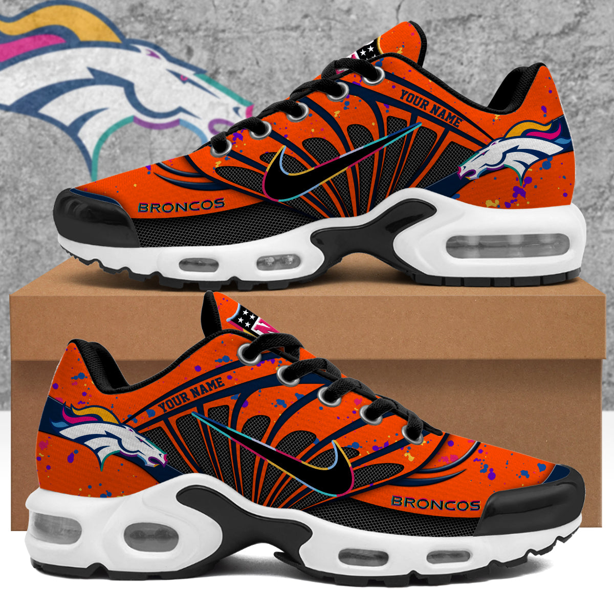 Denver Broncos 2025 Crucial Catch Air Max Shoes
